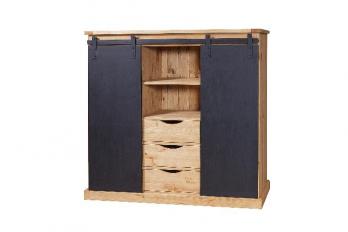 Шкаф ROLLER-MHENF из массива сосны (Волшебная сосна)Волшебная сосна Шкаф ROLLER-MHENF из массива сосны