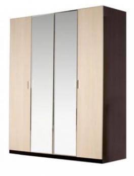 "Европа-5" Шкаф - распашной 4-х дверный с зеркалами Р5/132 (Ярцево)Ярцево "Европа-5" Шкаф - распашной 4-х дверный с зеркалами Р5/132
