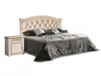 Карина -3 (беж) Кровать 2-х спальная (1 спинка - мягкий элемент) (Ярцево)Ярцево Карина -3 (беж) Кровать 2-х спальная (1 спинка - мягкий элемент)