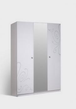 Шкаф 3-х ств. с зеркалом Европа-9 091/731 (Ярцево)Ярцево Шкаф 3-х ств. с зеркалом Европа-9 091/731