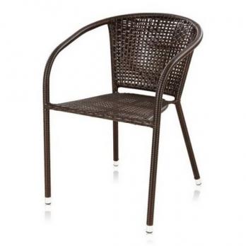 Плетеное кресло из искусственного ротанга Y137B-W51 Brown (Афина-мебель)Афина-мебель Плетеное кресло из искусственного ротанга Y137B-W51 Brown