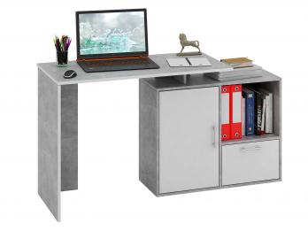 Письменный стол Слим-2 Бетон / Белый 1030 мм (Мастер)Мастер Письменный стол Слим-2 Бетон / Белый 1030 мм
