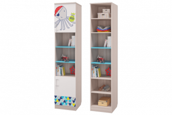 Шкаф для книг с 2-мя дверками Джимми (MLK мебельная фабрика)MLK мебельная фабрика Шкаф для книг с 2-мя дверками Джимми