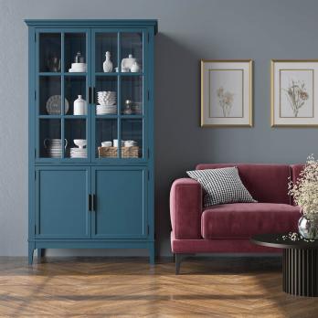 Шкаф для посуды «Квадро-С» 22-185 (ММЦ)ММЦ Шкаф для посуды «Квадро-С» 22-185