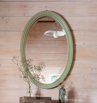 Овальное зеркало ST9333 G  Прованс (зеленое) (Mobilier de Maison)Mobilier de Maison Овальное зеркало ST9333 G  Прованс (зеленое)