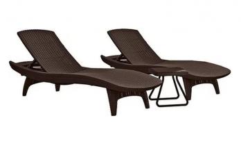 Сет 17201591 Pacific set with table [Коричневый ротанг] (Keter)Keter Сет 17201591 Pacific set with table [Коричневый ротанг]