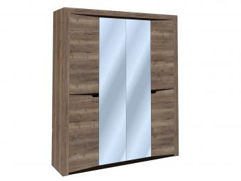 Шкаф 4-х дверный распашной Гарда с зеркалом (СБК)СБК Шкаф 4-х дверный распашной Гарда с зеркалом