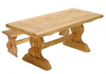 Комплект садовой мебели TABLE MONA 220 + BANCMONA [Массив сосны] (Pin Magic)Pin Magic Комплект садовой мебели TABLE MONA 220 + BANCMONA [Массив сосны]