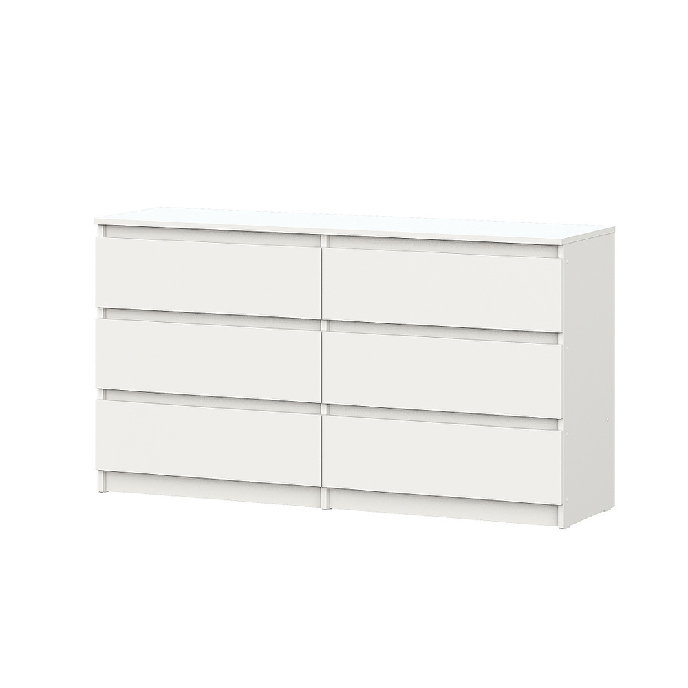 Комод с ящиками 1,38м Денвер, белый