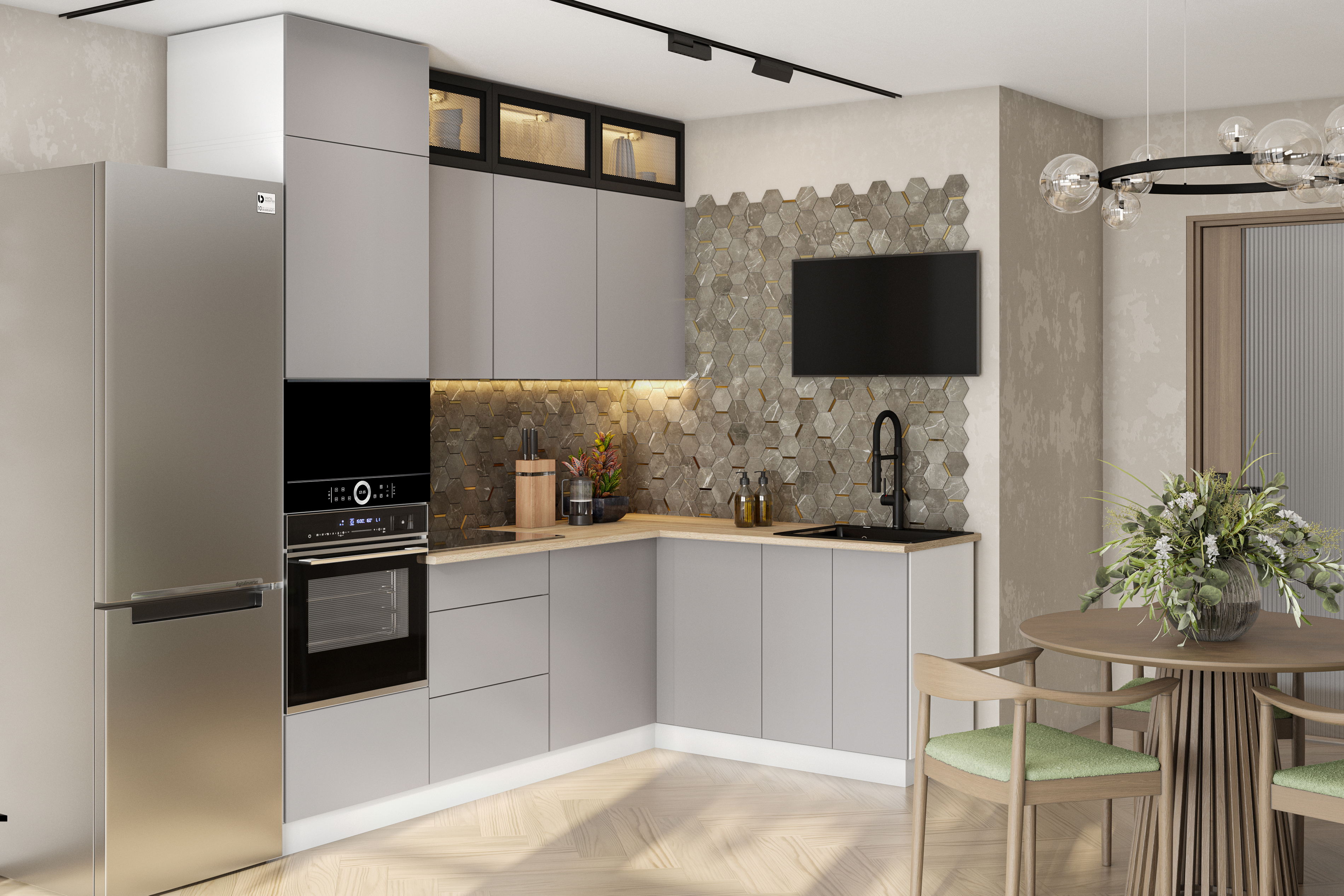 КГ Угловой Модерн 240*160 Нео (без столешницы) в.30