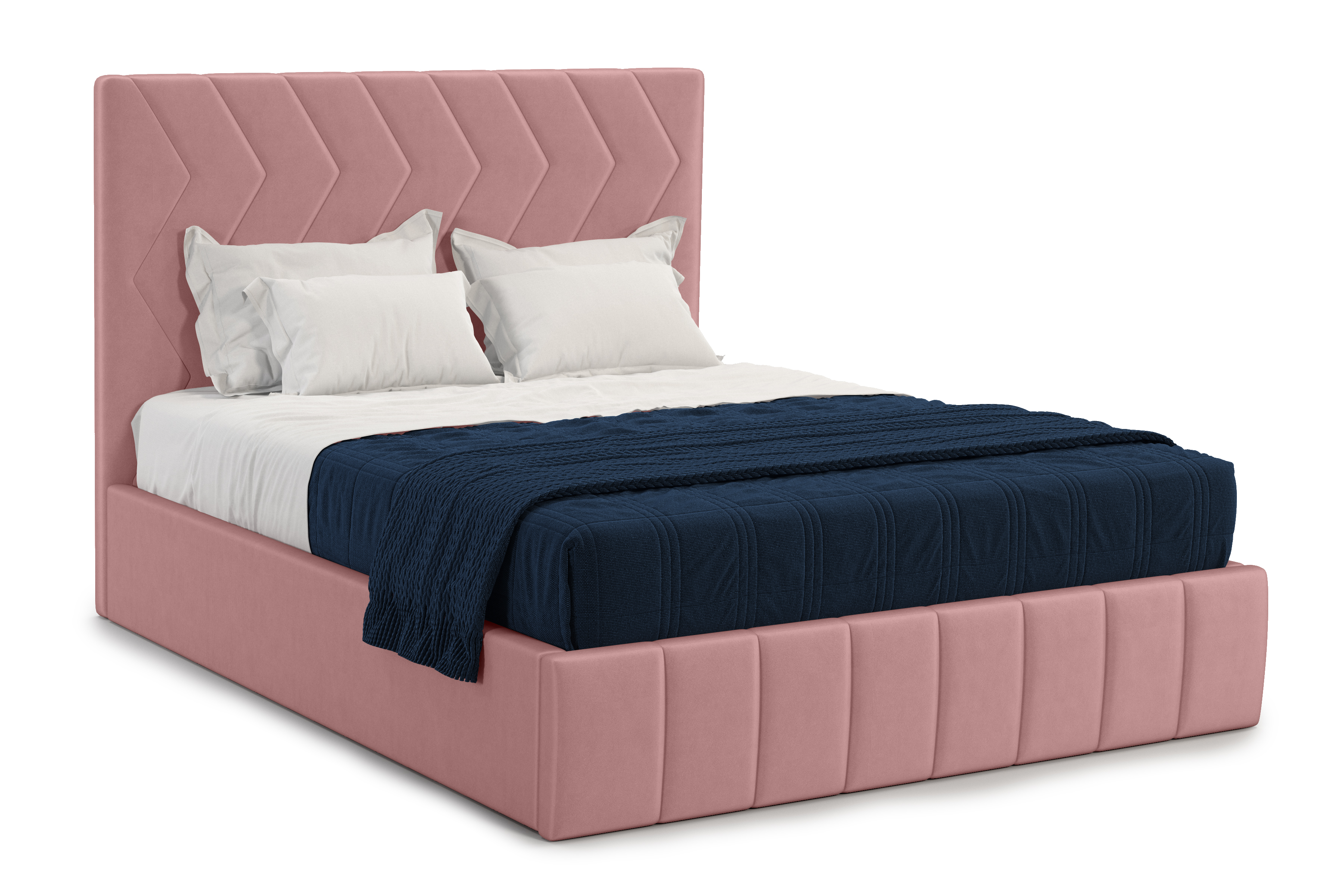 Кровать Грейс 140×200 с подъёмным механизмом, Bingo пыльно-розовый