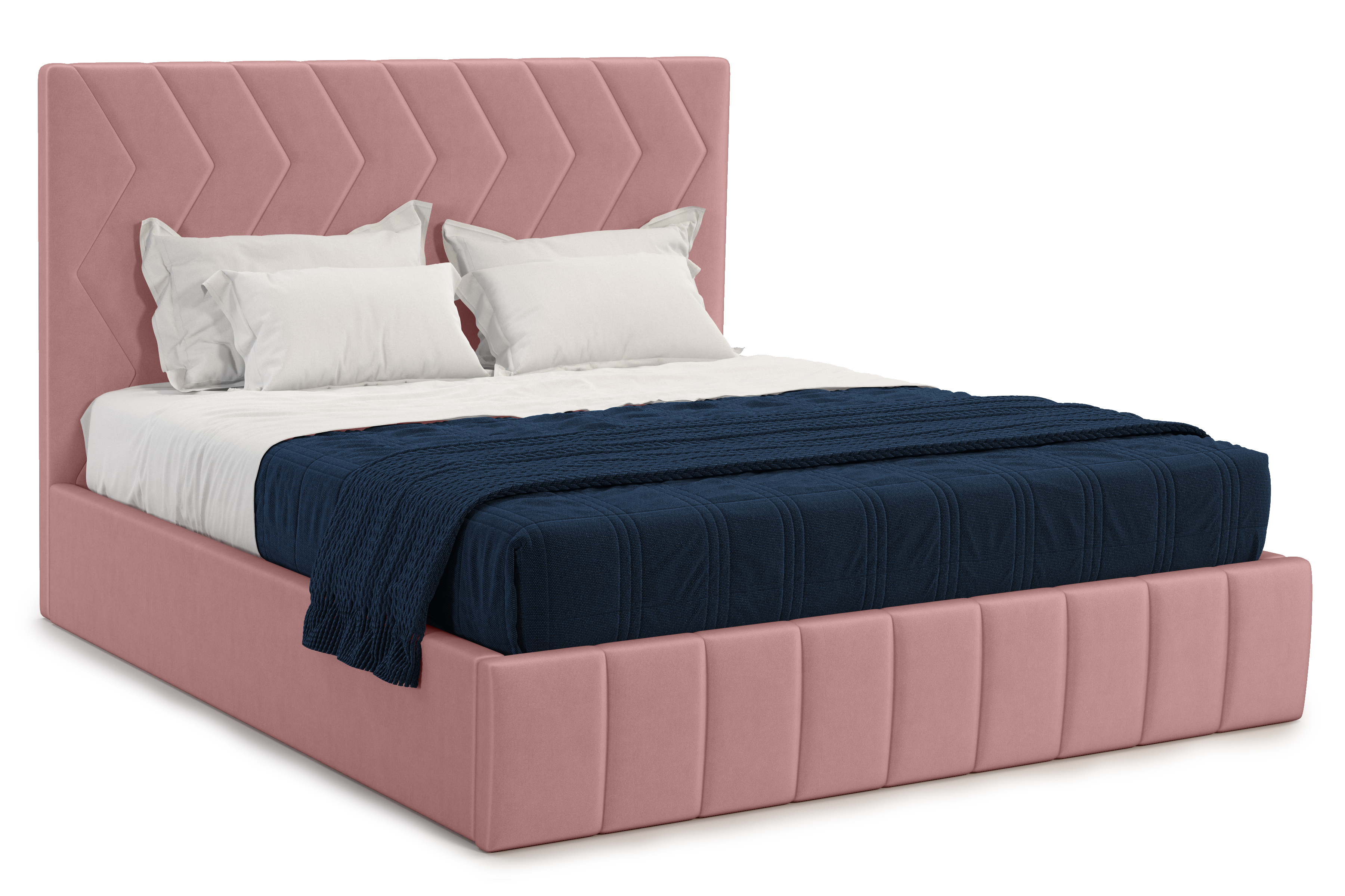 Кровать Грейс 160×200 с подъёмным механизмом, Bingo пыльно-розовый
