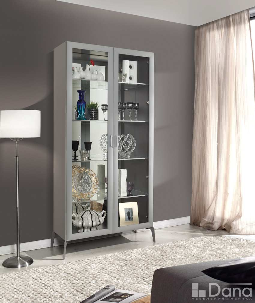 Витрина Димаре (Dimare) D2310 светло-серая