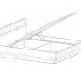 Кровать с подъемником 160 / TYP 94-01 LINATE