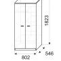 1 «Принцесса» Шкаф для одежды