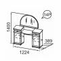 Ника-Люкс 14Р Стол туалетный