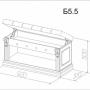 Банкетка "Благо 5" Б 5.5 Орех