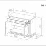 Комод для прихожей "Благо 5" Б 5.15-8 Карамель/беж