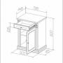Тумба "Благо 5" Б 5.4-3 орех