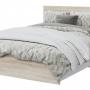Кровать с латами и ящиками Лори 160х200, дуб серый