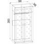 АМ-01 Шкаф платяной Александрия АМ-01 Шкаф платяной Александрия