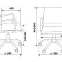 Кресло компьютерное CH-993-low (Бюрократ)