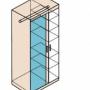 Ника Мод. Н1 Шкаф для одежды узкий