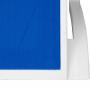 Шезлонг из пластика Шезлонг "Малага" 152070501 [Белый пластик / Синяя ткань] (4sis)
