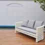 Комплект садовой мебели KM-0008 [Светлый иск. ротанг крупное плетение] (Kvimol)