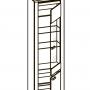 Шкаф-витрина Бруна Б-2 шкаф со стеклом (ПМ: СБК)